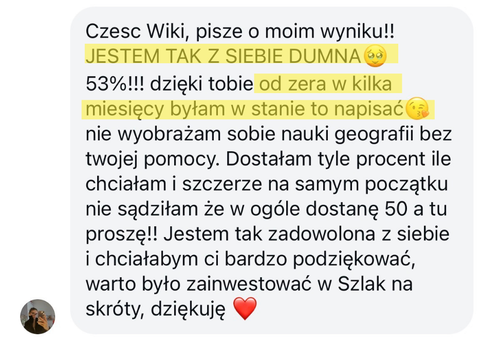Opinia uczestnika zajęć nr 12